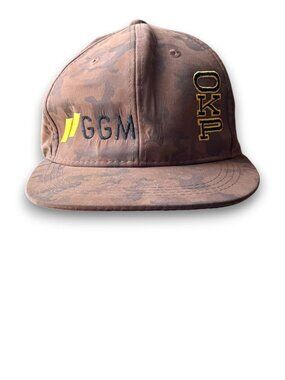 GGM OKP Snapback Hat Brown Camo Adjustable Baseball Cap 57cm